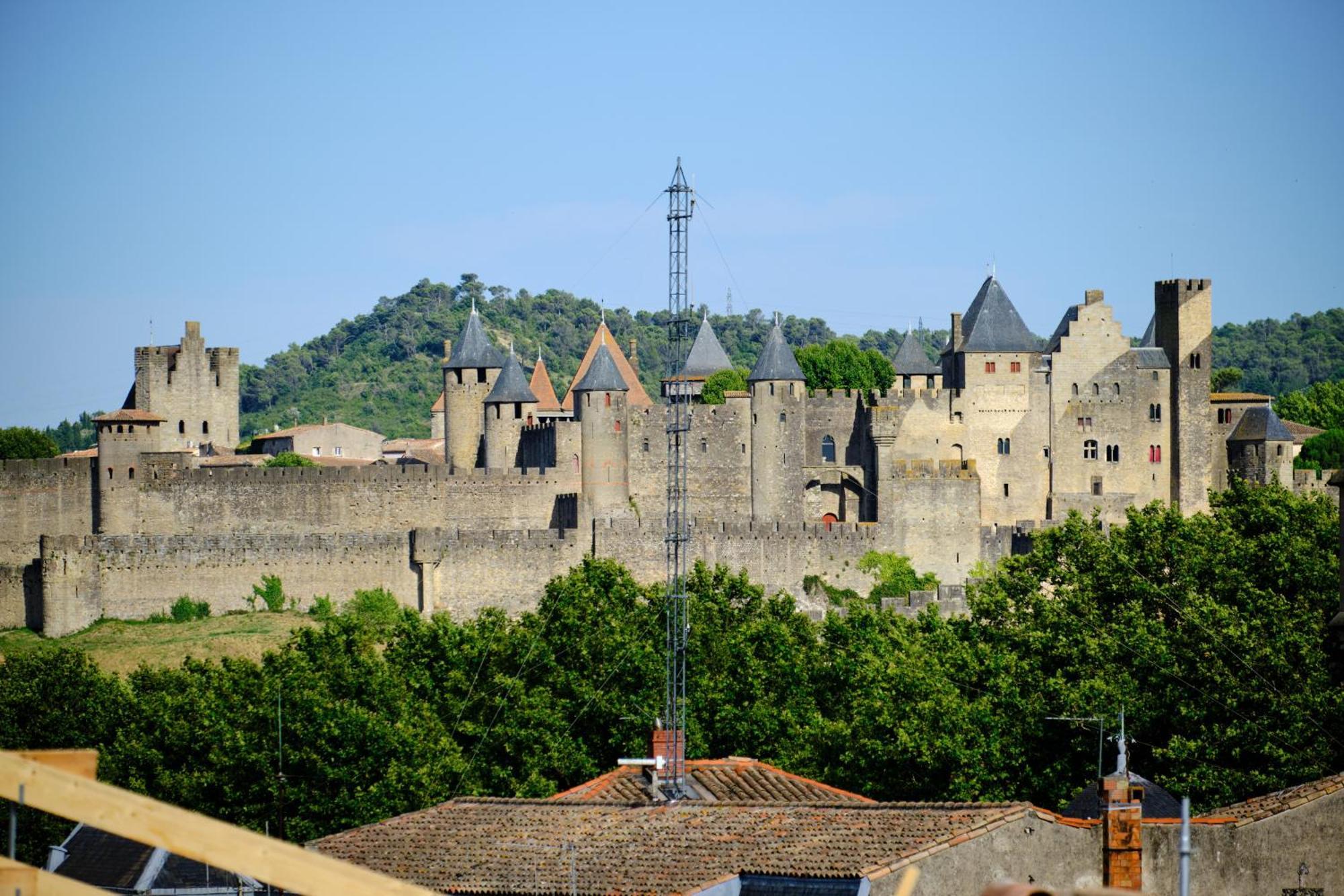 Mon Toit Carcassonnais •Hypercentre •Terrasse •Vue Apartment Carcassonne Exterior photo
