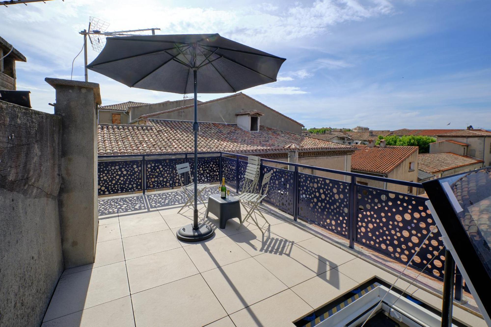 Mon Toit Carcassonnais •Hypercentre •Terrasse •Vue Apartment Carcassonne Exterior photo